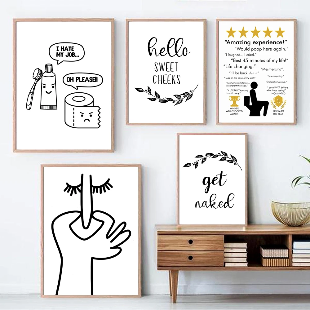 Home Bathroom Rules - Wc Humor Slechte Geur Schattige Lijn