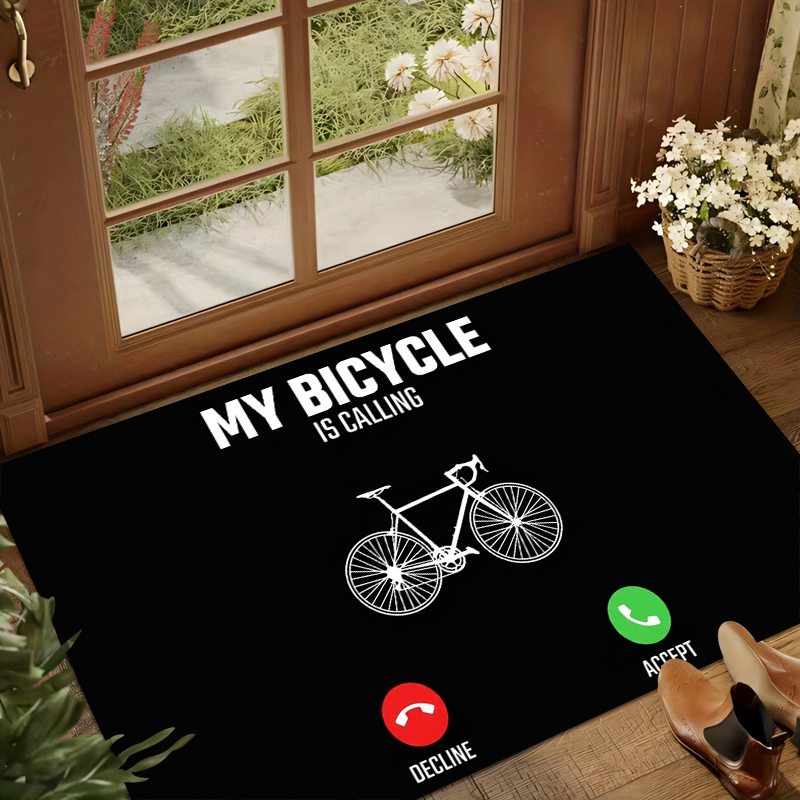Home Bathroom Called - Mountainbike-afbeelding deurmat antislip entree badkamer vloer