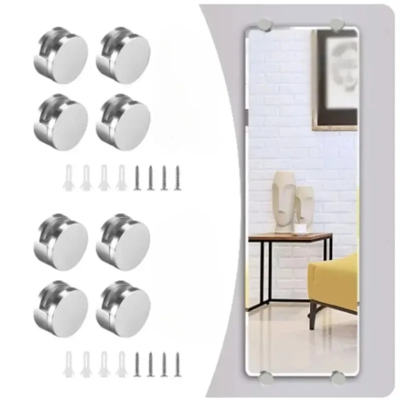 Home Hardware Bathroom Mirrors - Voor thuisbadkamers, kaptafel, zinklegering spiegelclips, 1