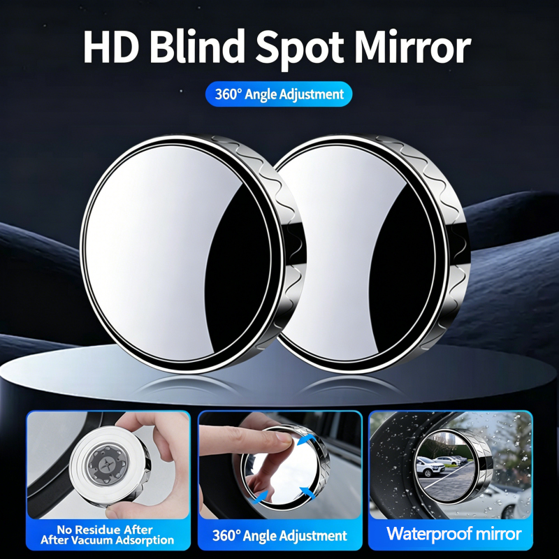 Shaving Mirror Suction - Op de auto gemonteerde high-definition kleine