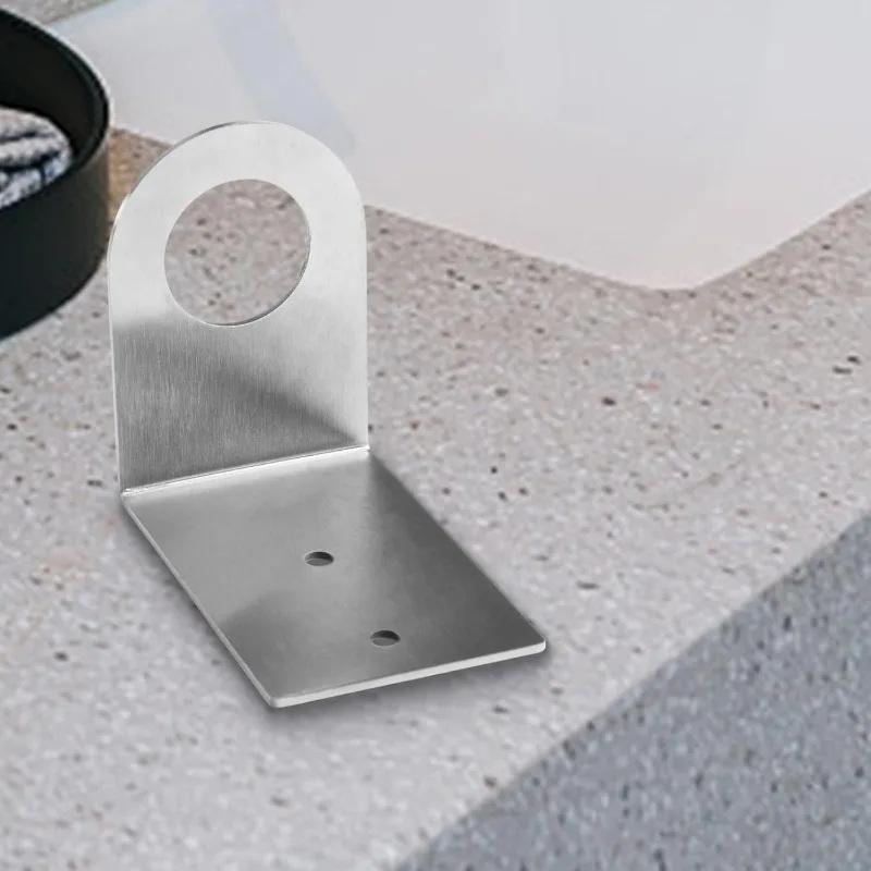 Home Bathroom Wall Soap Dispenser - Wandmontage badkamerorganizer van roestvrij staal, moderne