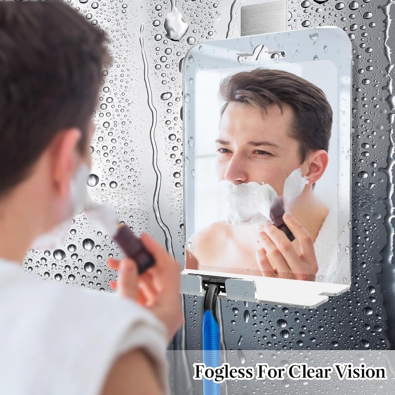 Shaving Mirror Suction - 30x20CM Big Size Acryl Anti Fog