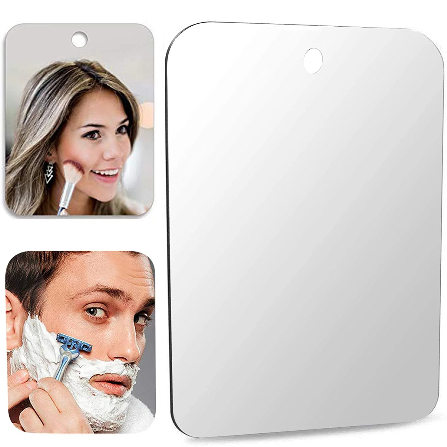 Shaving Mirror Suction - Acryl Muur Zuig Reisspiegel Onbreekbaar Draagbare