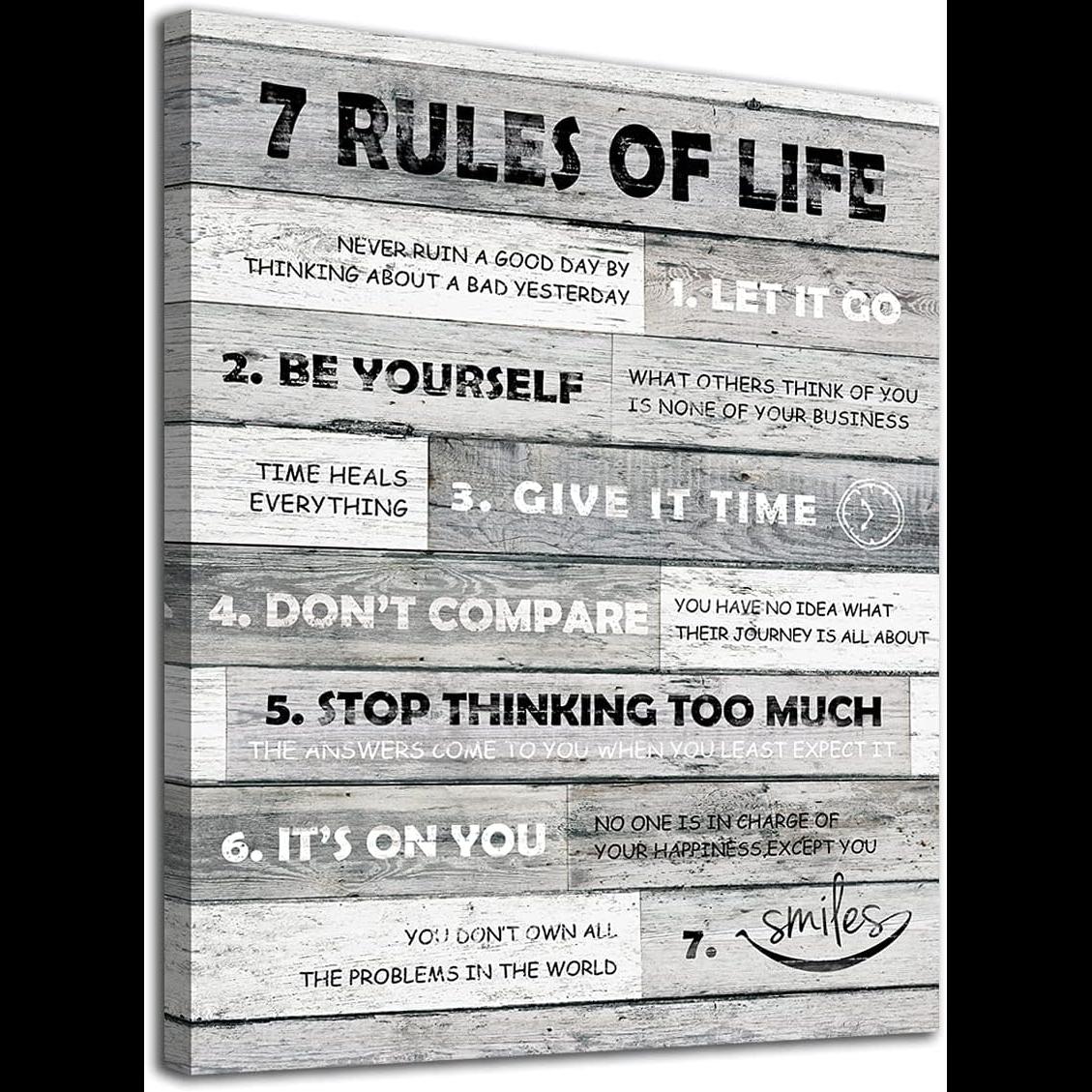 Home Bathroom Rules - Inspirerende wandkunst, regels van het leven,