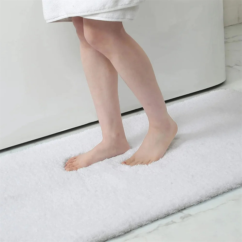 Zara Home Bathroom Mat - Eenvoudige luxe badkamertapijten, waterabsorberende badmatten, douchematten,