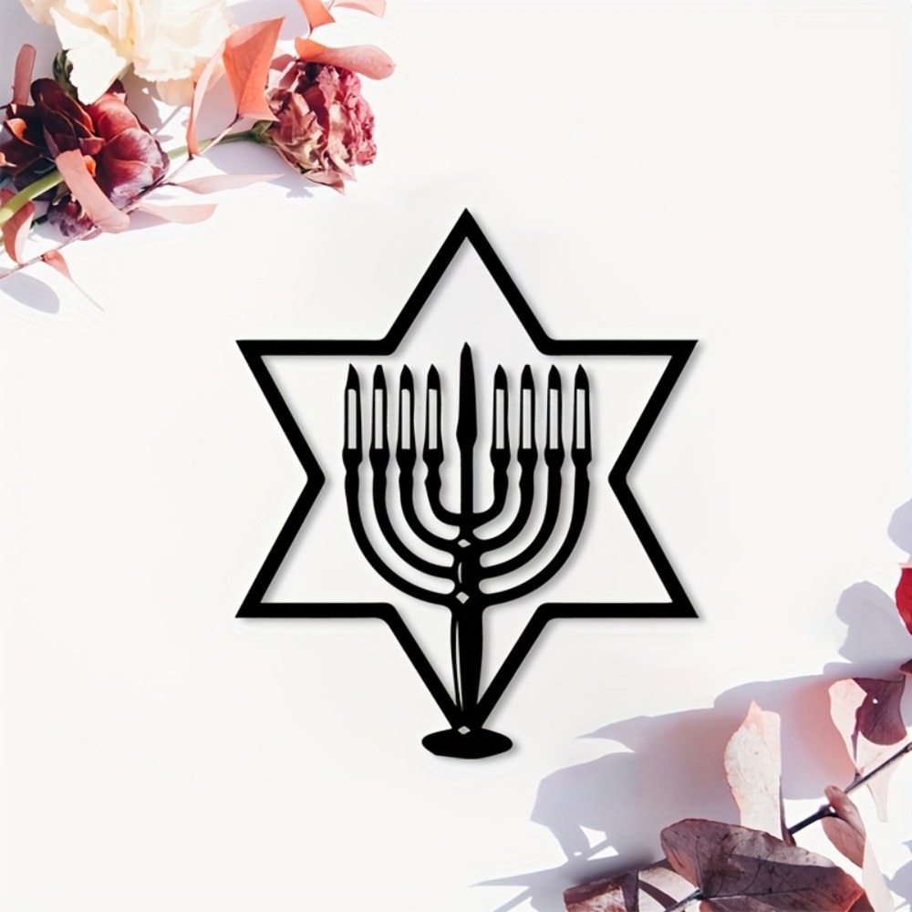 Home & Bathroom Building Products Pte Ltd Reviews - CIFBUY Metalen Wanddecoratie Menorah Ster van