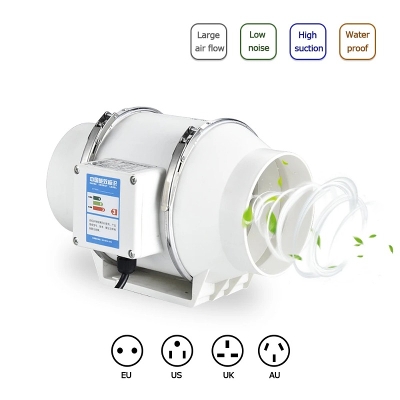 Home Bathroom Exhaust Fan - 3 inch 4 inch 5 inch