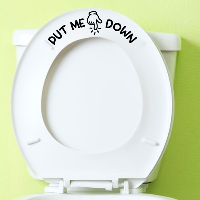 Home Bathroom Design Ideas - 2 stuks grappige toilet sticker 'PUT
