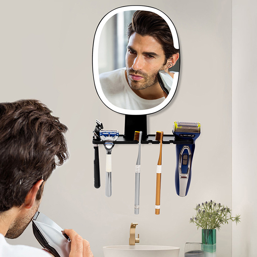 Shaving Mirror Suction - LED-douchespiegel Fogless voor scheren met scheermeshouder,