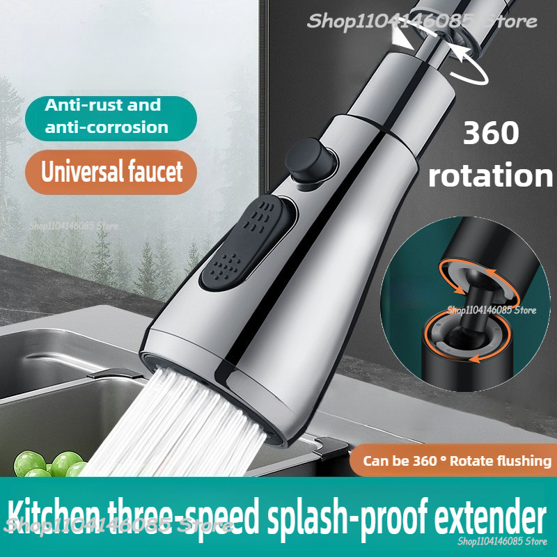 Home Bathroom Faucets - Kraan Extender Metaal Drie Modi Hoofd