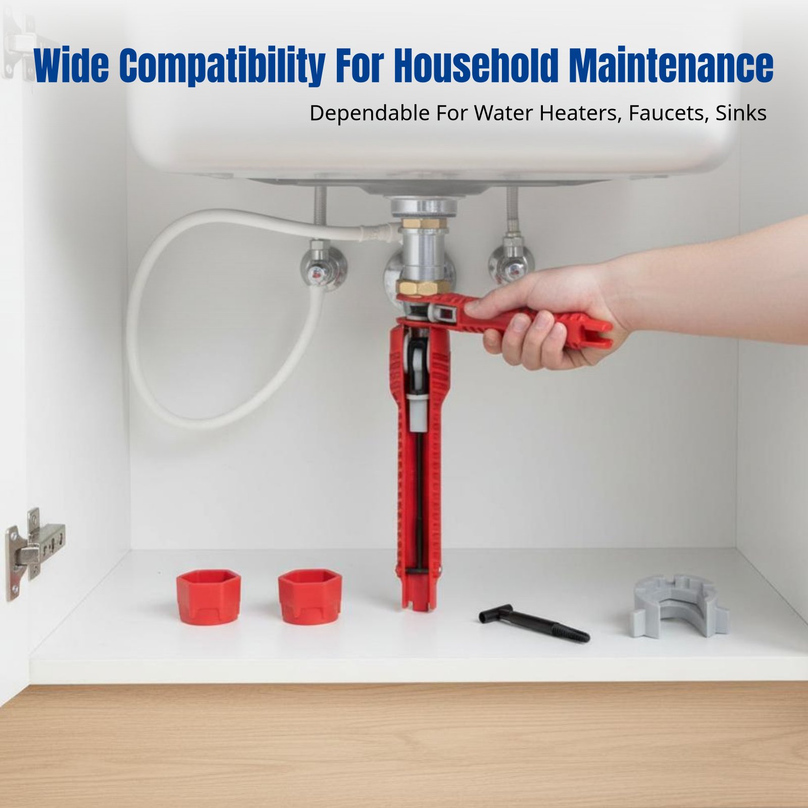 Home Bathroom Faucets - Sanitair-gootsteensleutel, multifunctioneel plastic gereedschap, installatie van