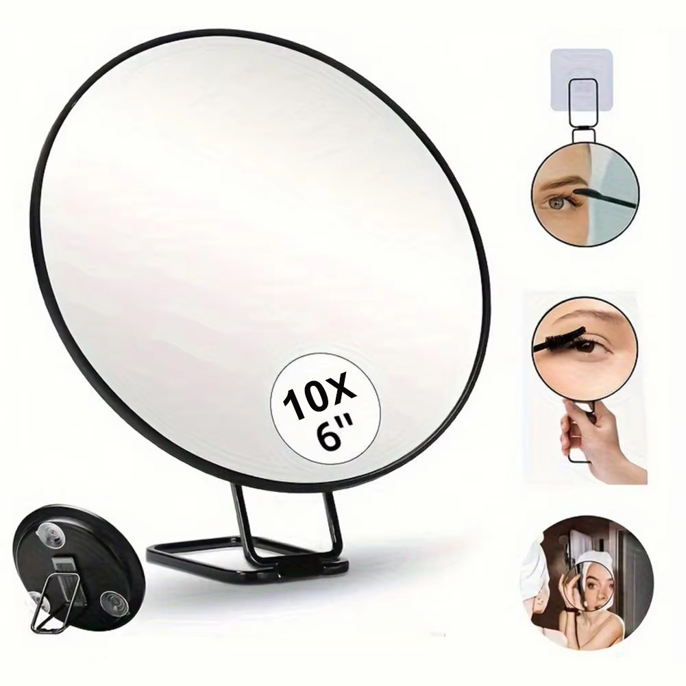 Shaving Mirror Suction - Draagbare 6 inch reisspiegel met 10x