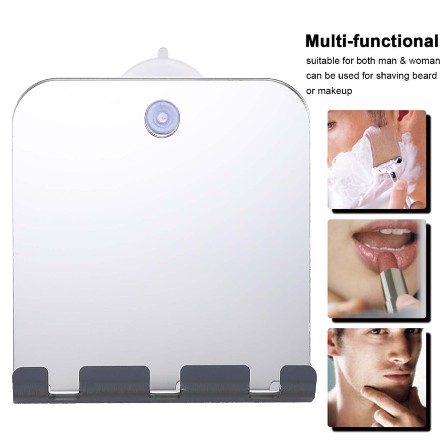 Shaving Mirror Suction - Onbreekbare Mistvrije Reisspiegel Badspiegel Voor Het