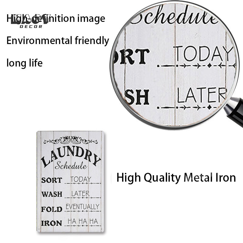 Slogan Metalen Tin Bord Wasrui - Home Bathroom Wall Decor recensie en prijs