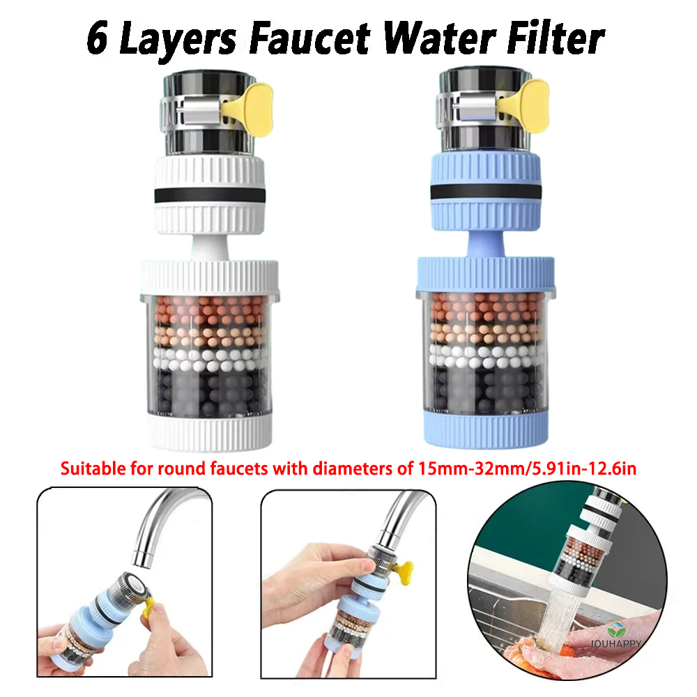 Universele douchekraan 6-lagen - Home Bathroom Faucets recensie en prijs