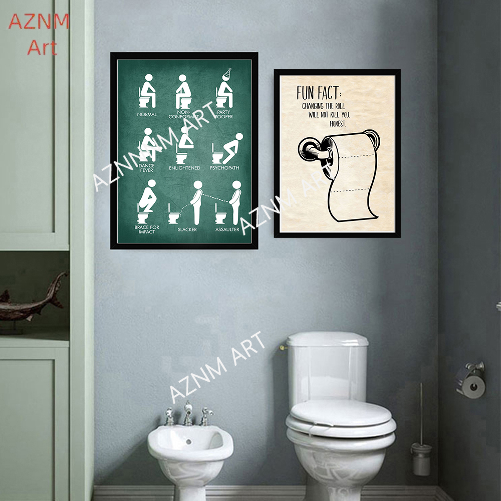 Wall Art Canvas Schilderij Gra - Home Bathroom Rules recensie en prijs