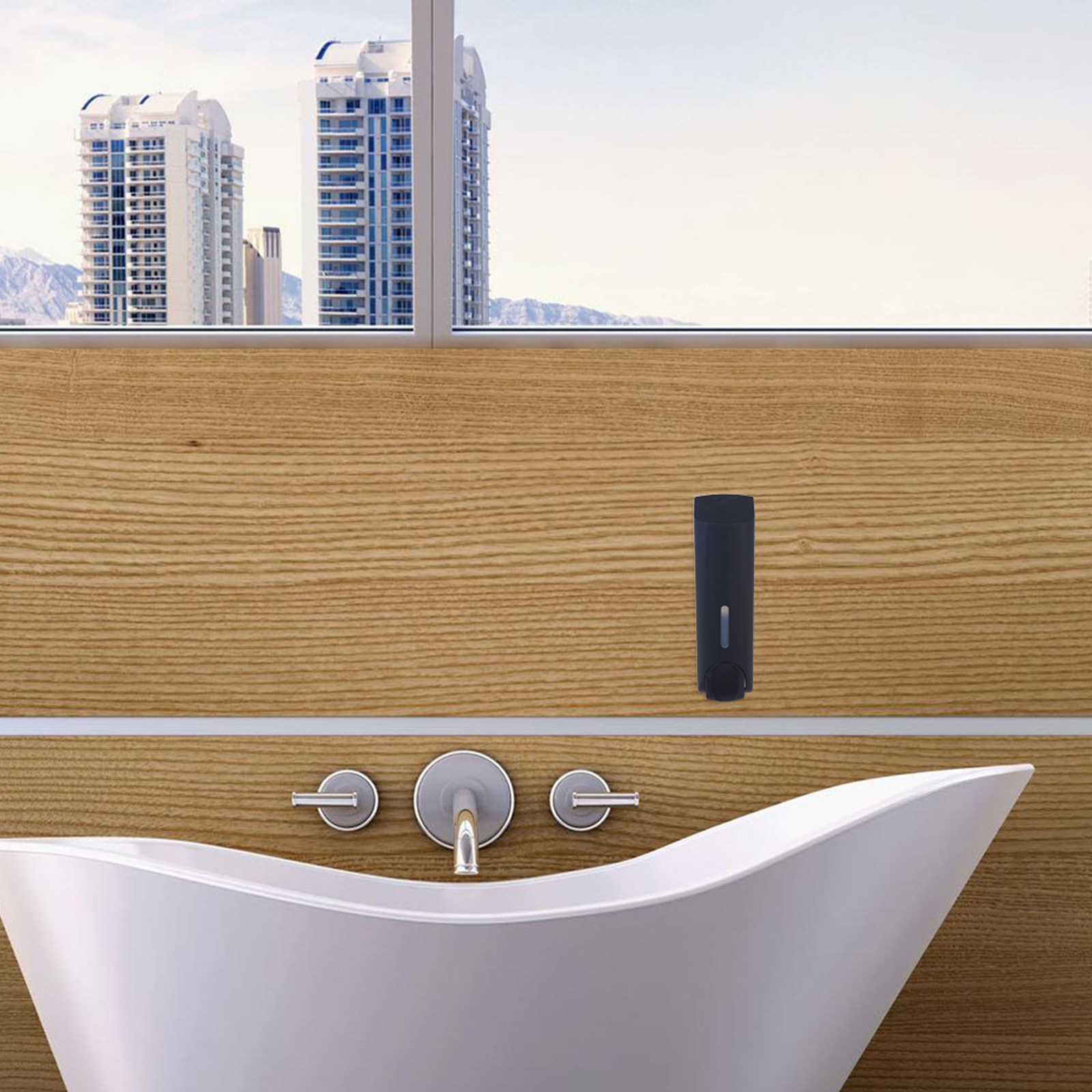 1 stuks wandgemonteerde zeepdi - Home Bathroom Wall Soap Dispenser recensie en prijs