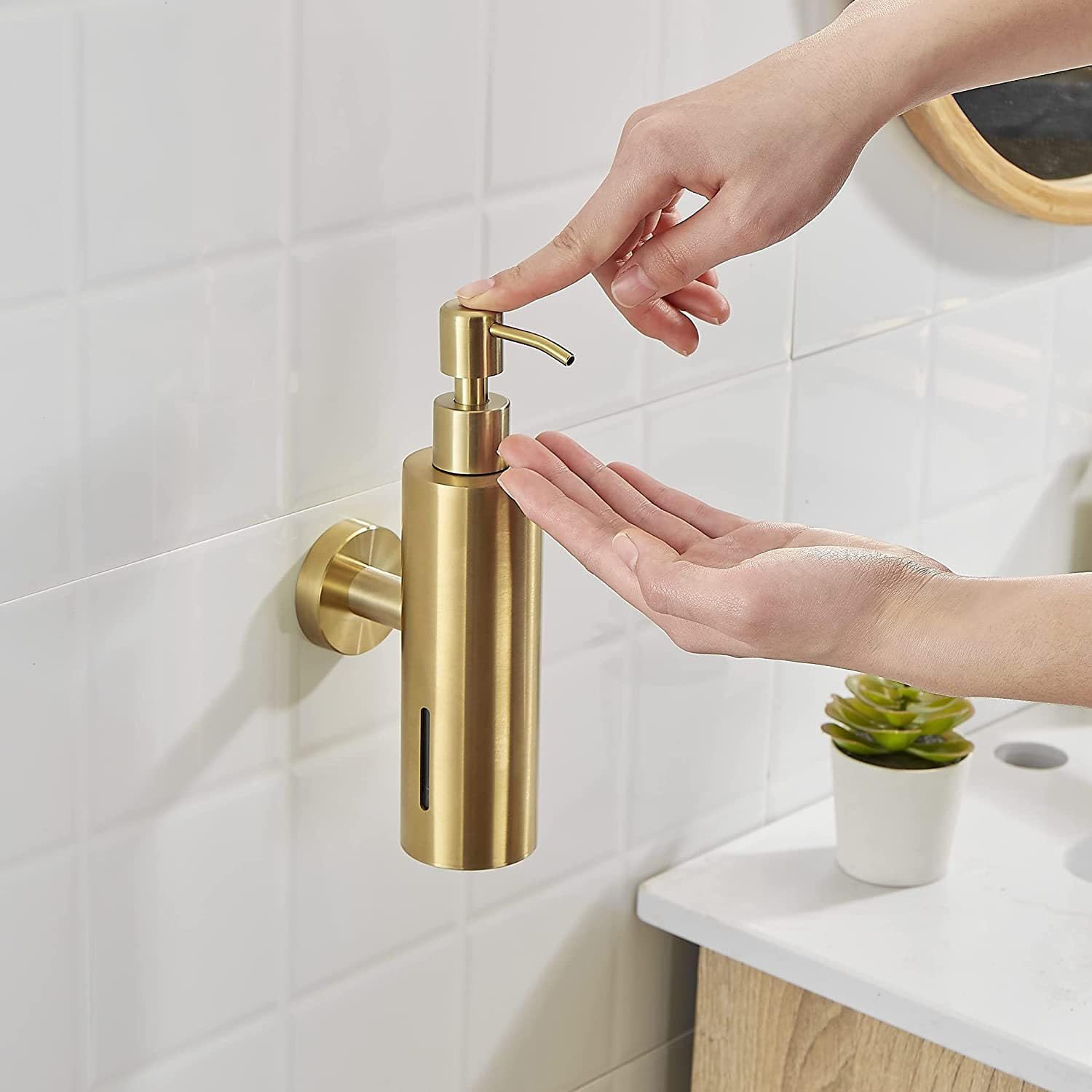 Enkele 250ML zeepdispenser voo - Home Bathroom Wall Soap Dispenser recensie en prijs