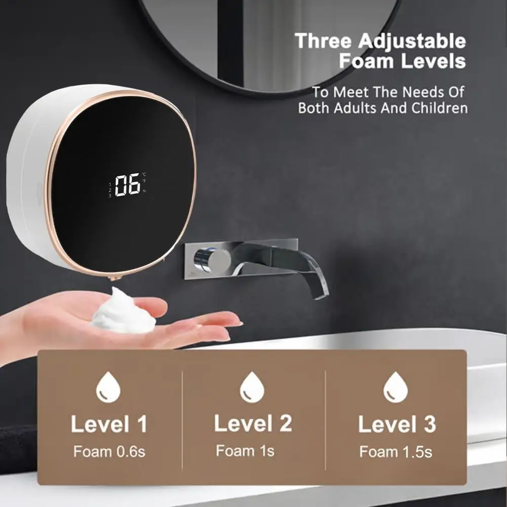 Elektrische zeepdispenser met  - Home Bathroom Wall Soap Dispenser recensie en prijs