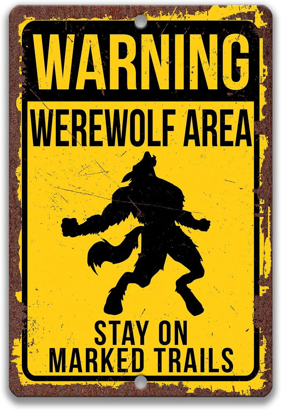 Weerwolf teken, huilend metale - Home Bathroom Wall Decor recensie en prijs
