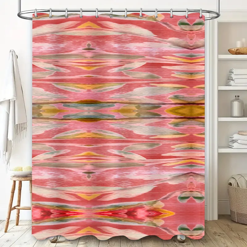 Abstract aquarel douchegordijn - Home Bathroom Design Ideas recensie en prijs