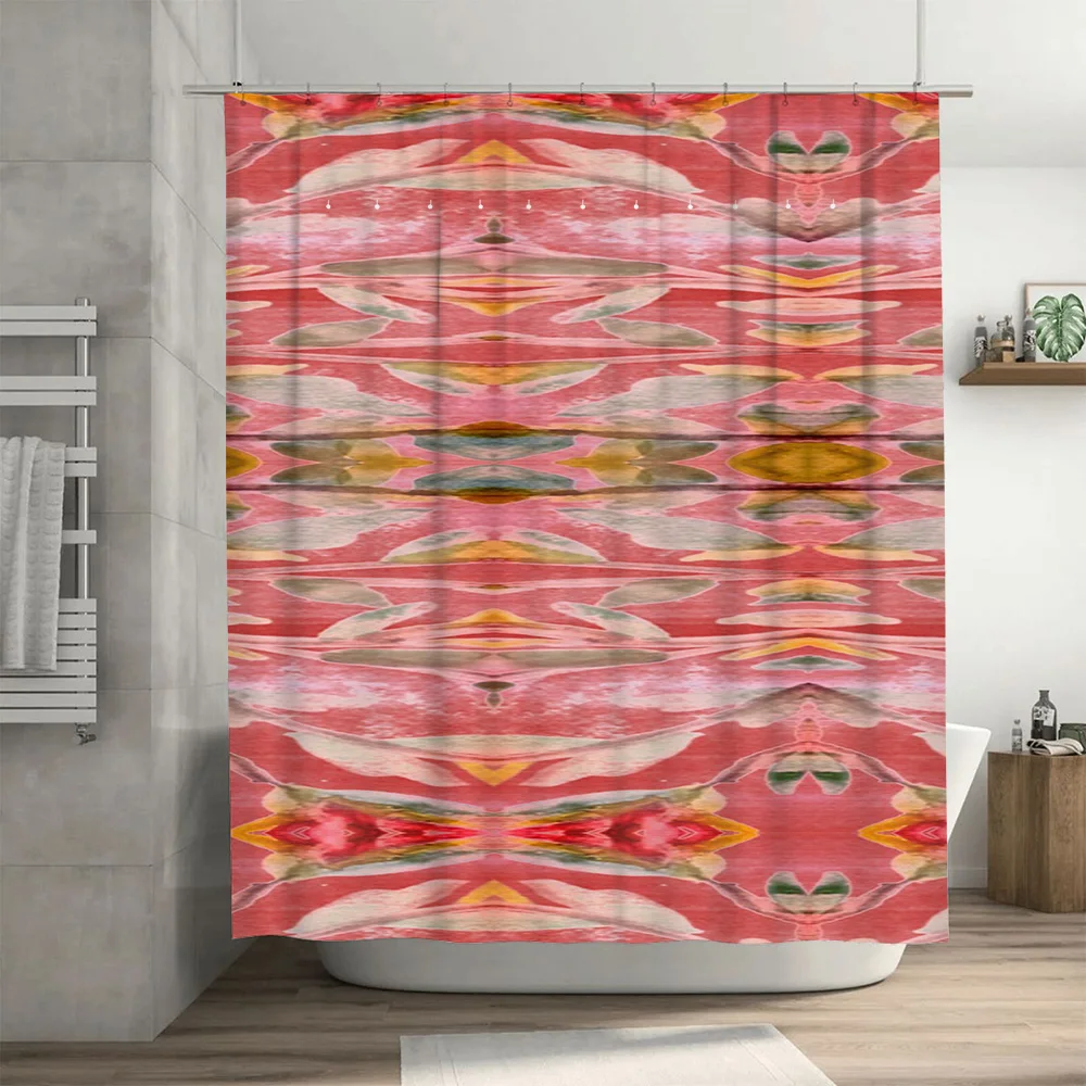 Abstract aquarel douchegordijn - Home Bathroom Design Ideas recensie en prijs