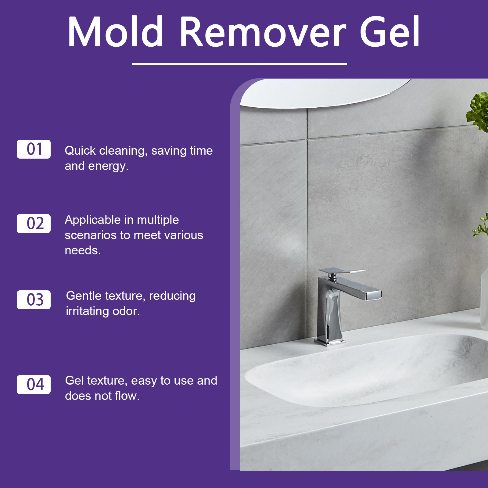 Anti-schimmelgel, snelwerkende - Home Bathroom Cleaning Solution recensie en prijs