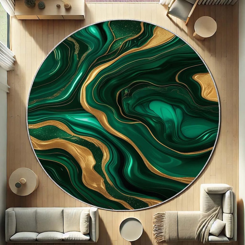 Emerald Moss rond tapijt, natu - Home Bathroom Design Ideas recensie en prijs