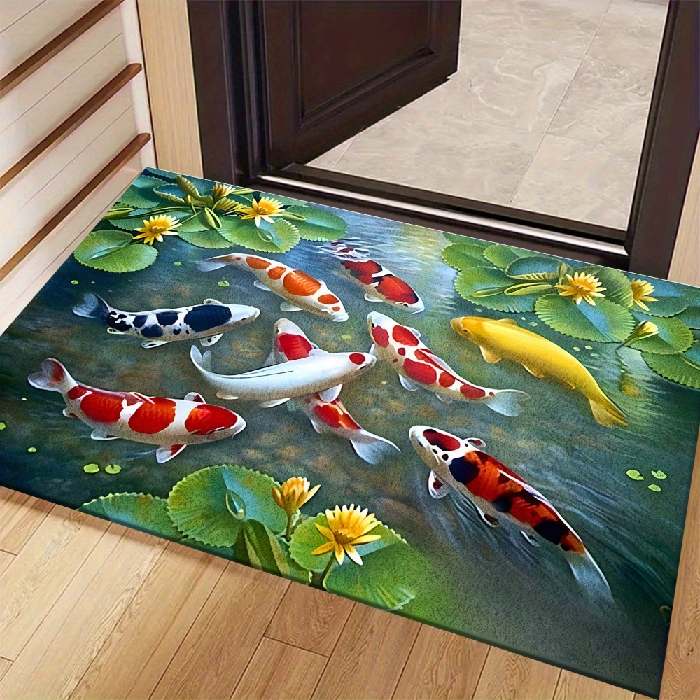 Levendig Koi Vijver Vis Tapijt - Home Bathroom Design Ideas recensie en prijs