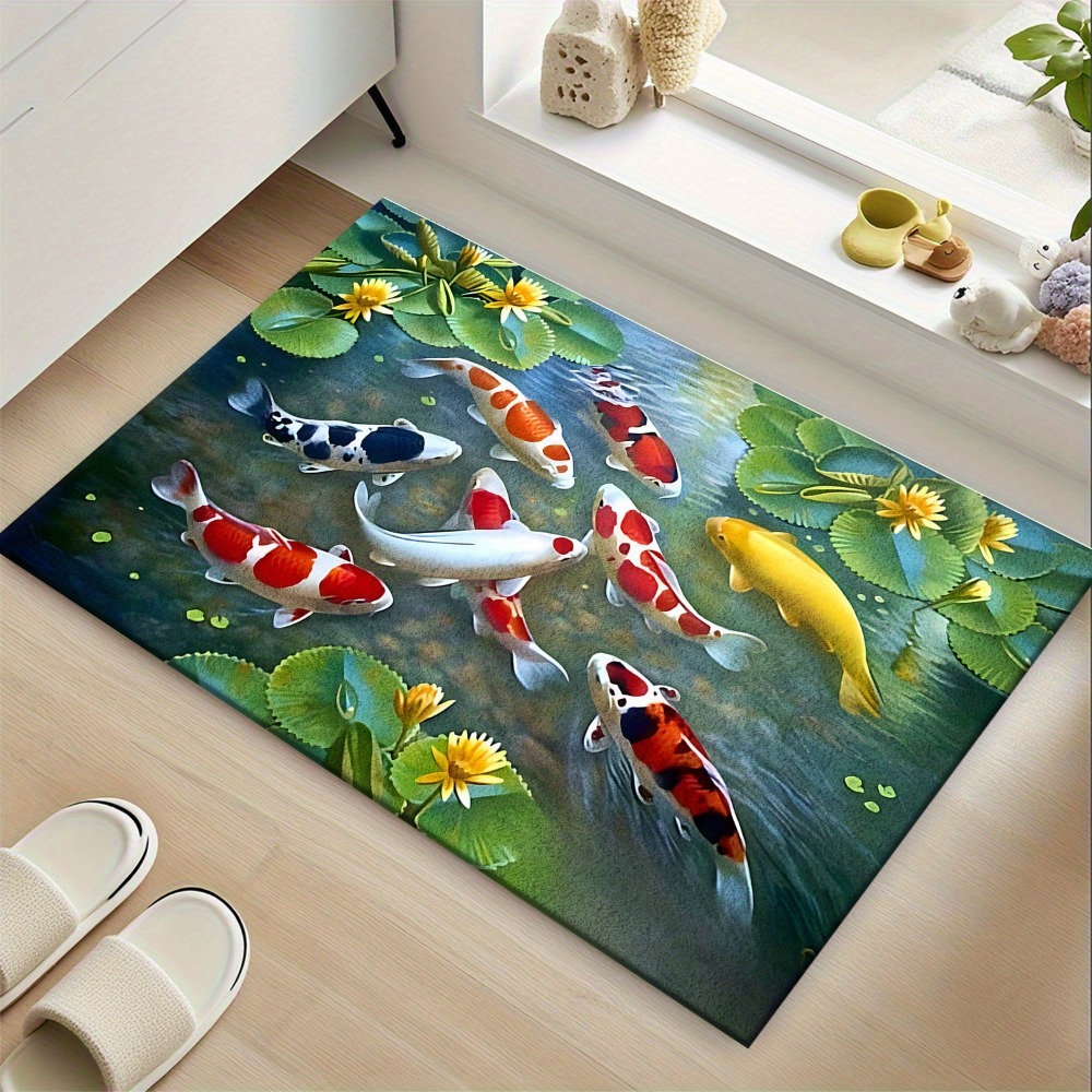 Levendig Koi Vijver Vis Tapijt - Home Bathroom Design Ideas recensie en prijs