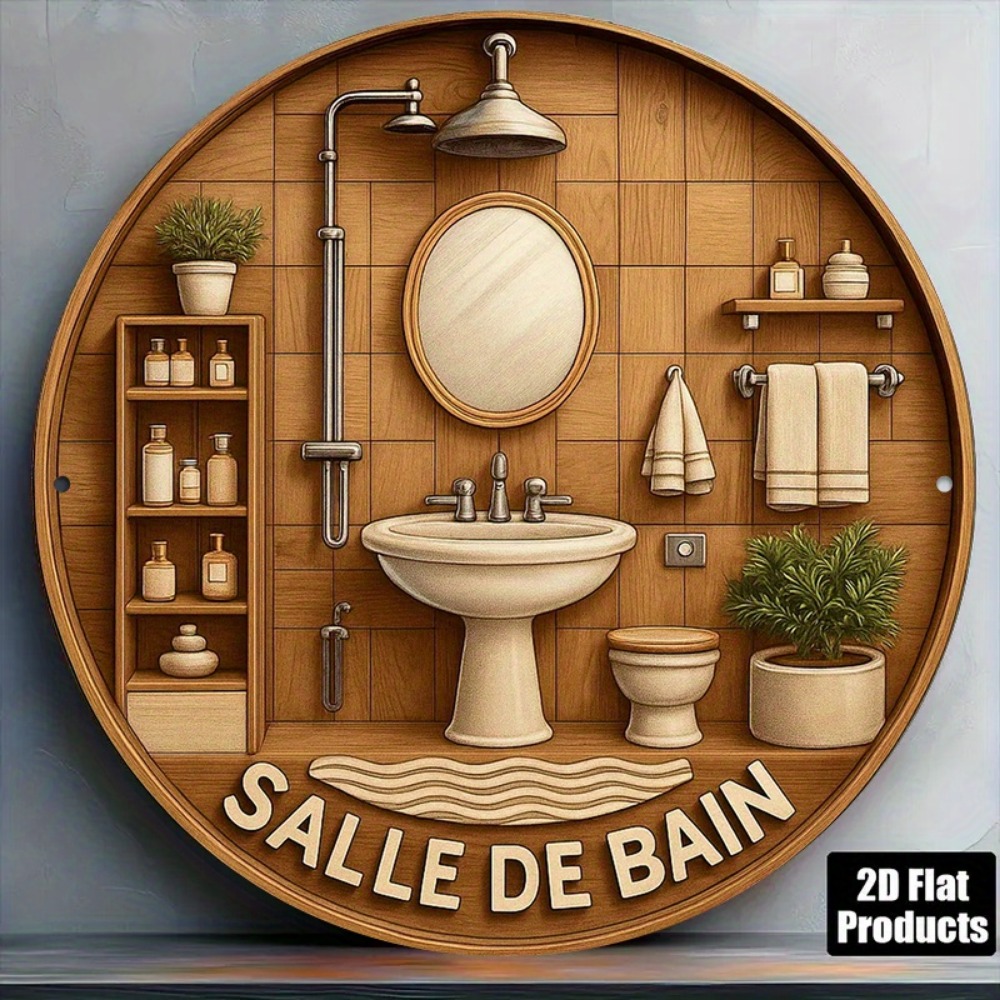 CIFBUY Retro Franse badkamer r - Home Bathroom Wall Decor recensie en prijs