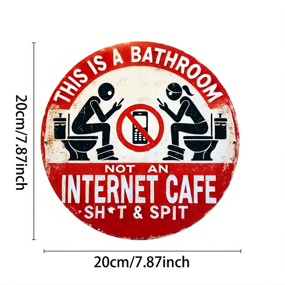 1pc, 8x8 inch (20x20cm), rusti - Home Bathroom Wall Decor recensie en prijs