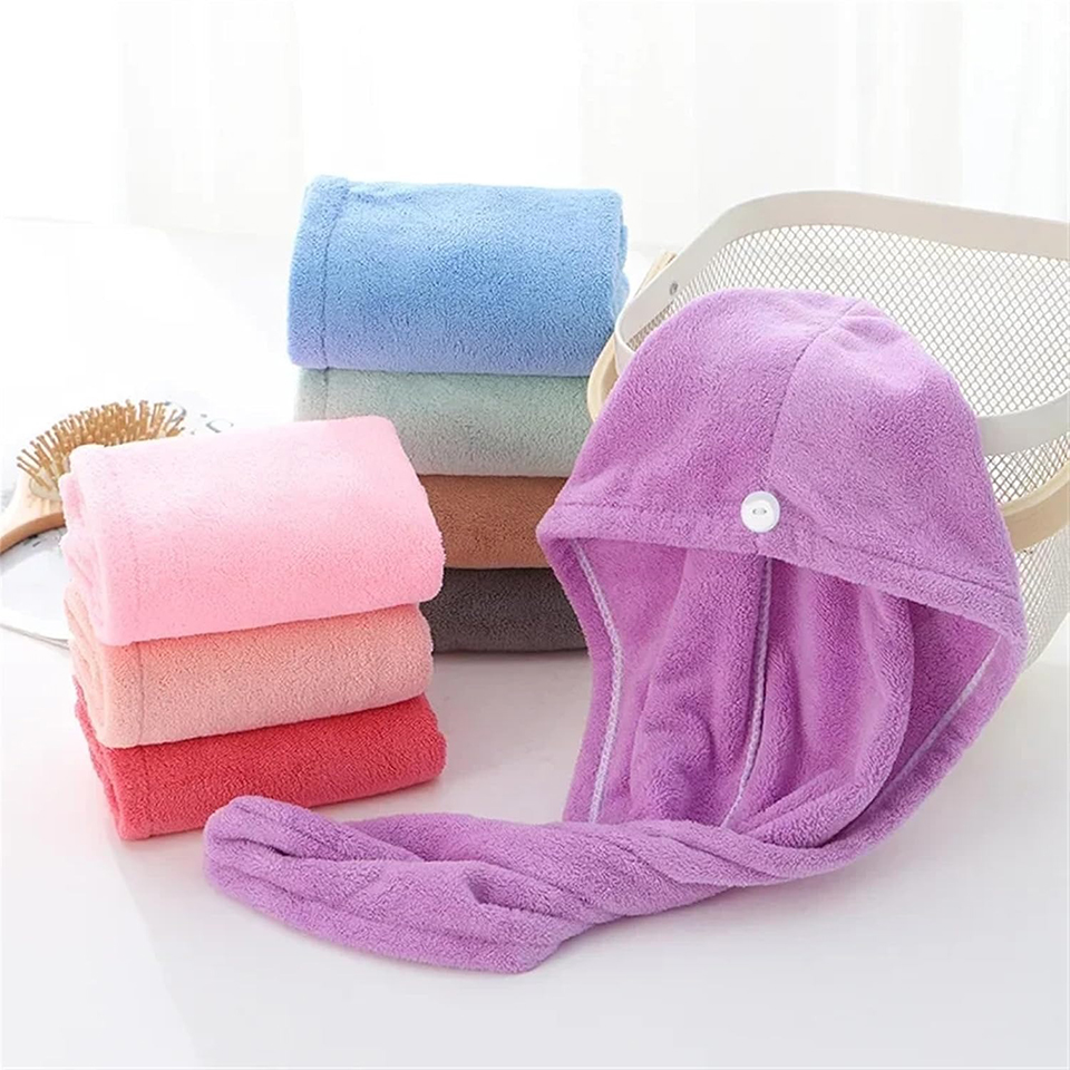 1PC Coral Fleece Haarhanddoek  - Home Bathroom Equipment recensie en prijs