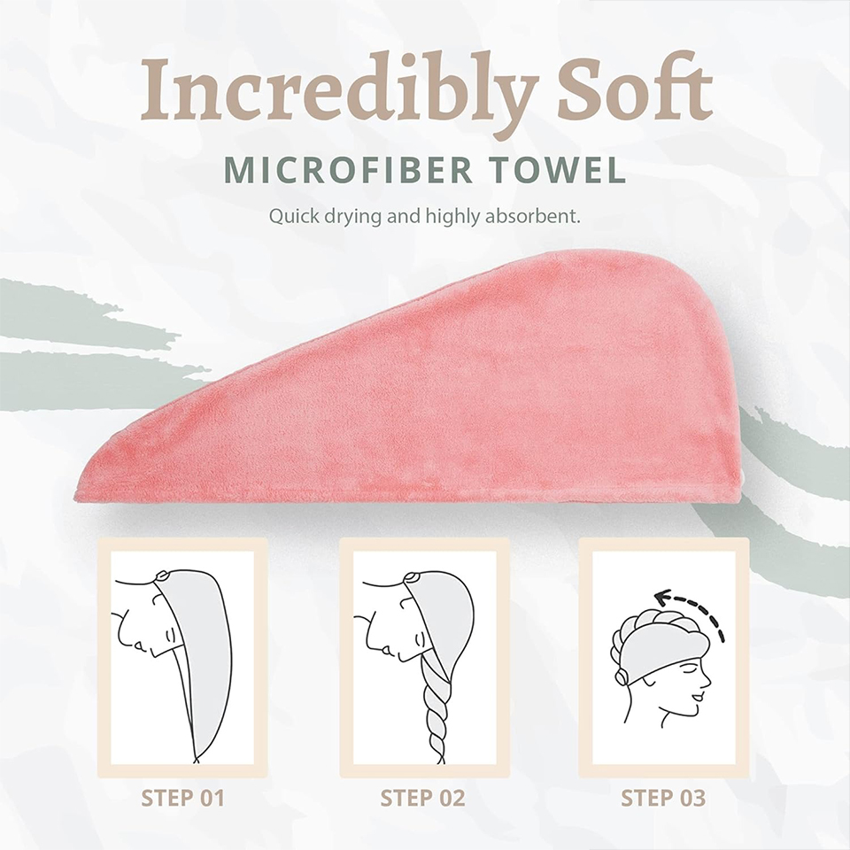 1PC Coral Fleece Haarhanddoek  - Home Bathroom Equipment recensie en prijs