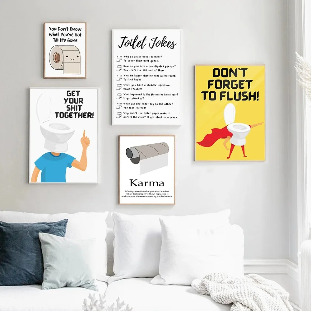 Karma Badkamer Regels Art Quot - Home Bathroom Rules recensie en prijs
