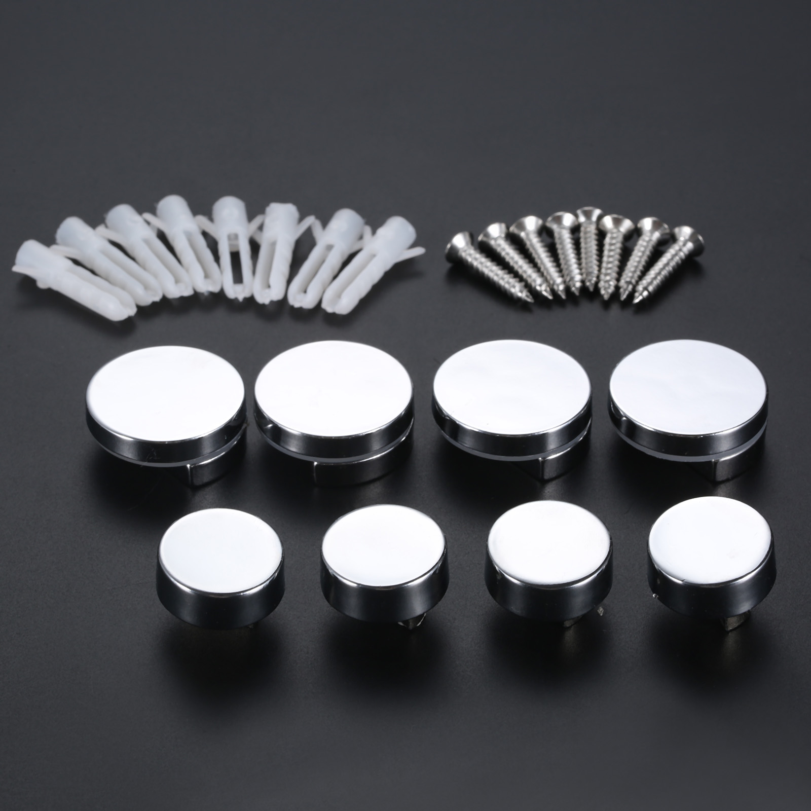 4Pcs 20/27Mm Ronde Glasklem Sp - Home Hardware Bathroom Mirrors recensie en prijs