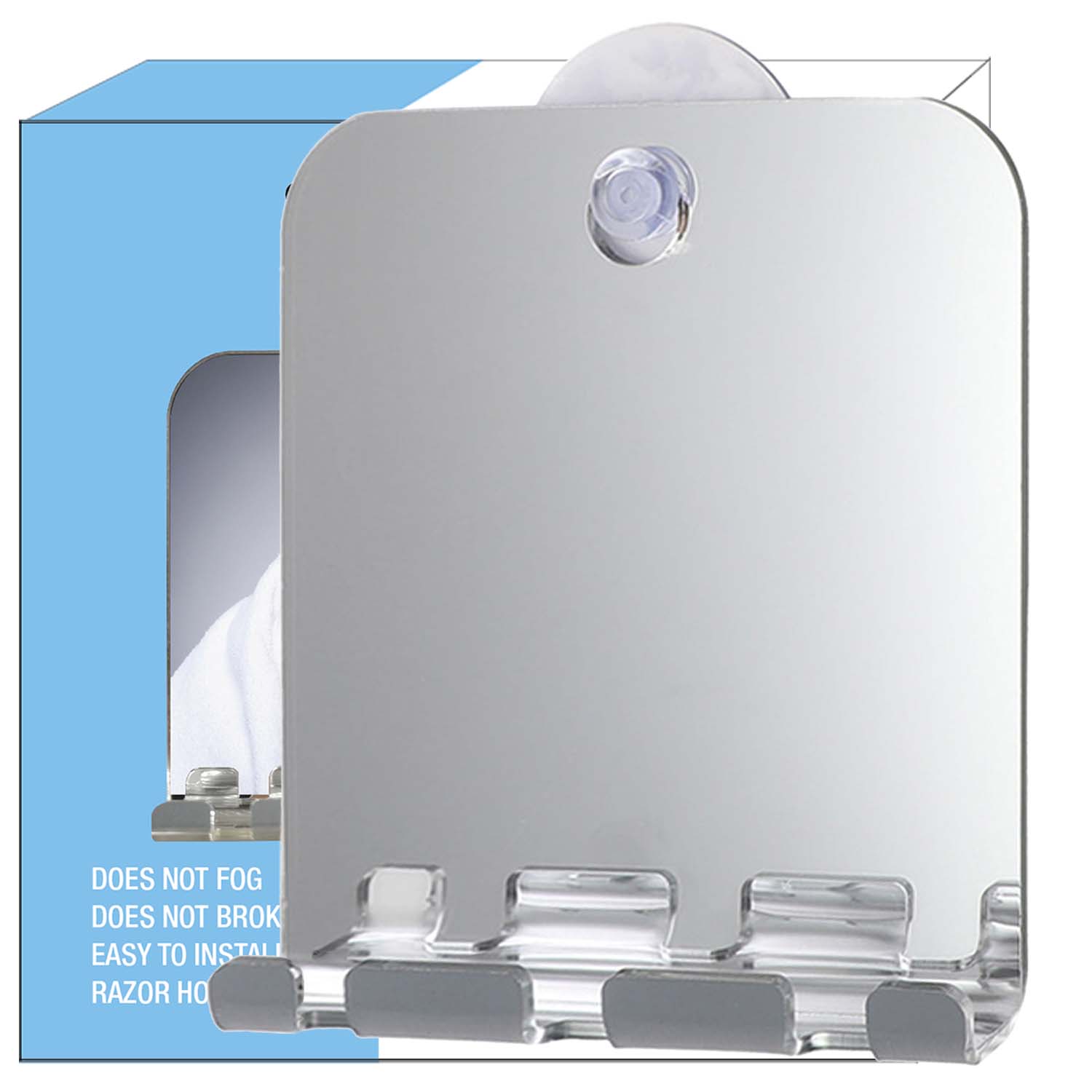 Onbreekbare Mistvrije Reisspie - Shaving Mirror Suction recensie en prijs