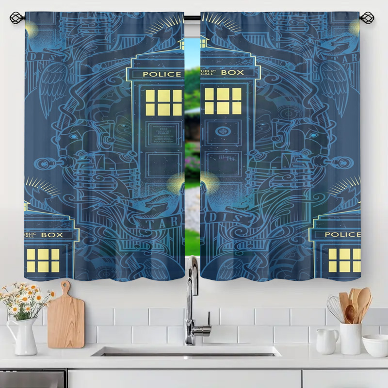 Vintage blauwe grafische polit - Home Bathroom Called recensie en prijs