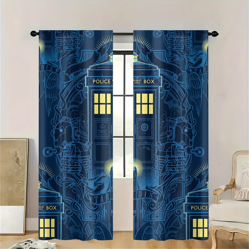Vintage blauwe grafische polit - Home Bathroom Called recensie en prijs