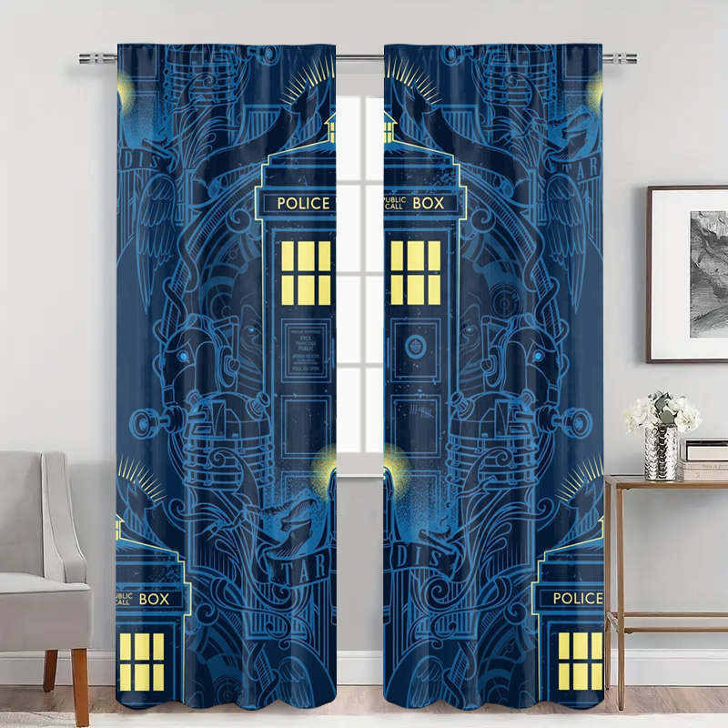 Vintage blauwe grafische polit - Home Bathroom Called recensie en prijs