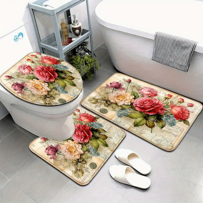 VIKAMA Vintage bloemenbadmat i - Zara Home Bathroom Mat recensie en prijs