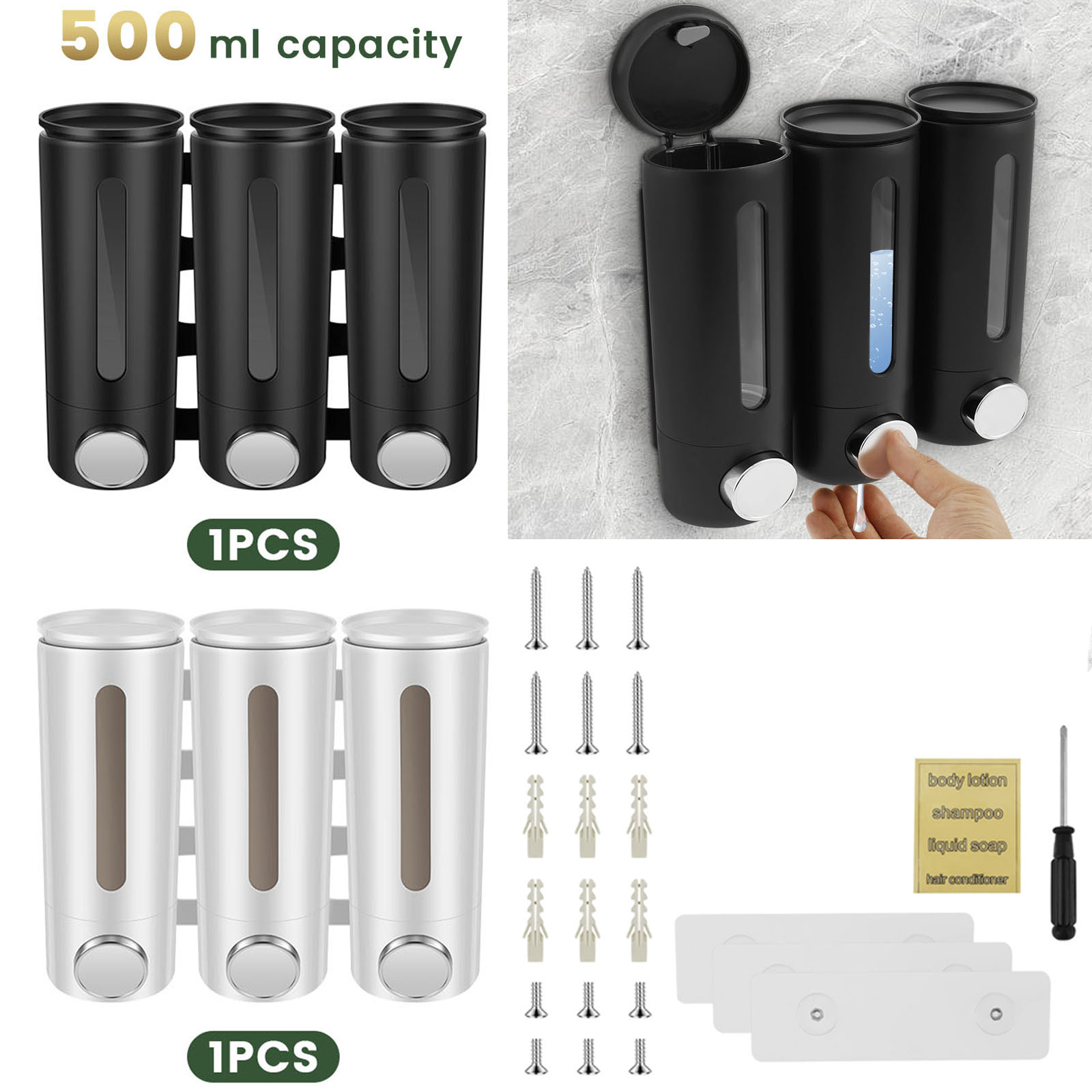500ml Wandmontage Badkamer Zee - Home Bathroom Wall Soap Dispenser recensie en prijs